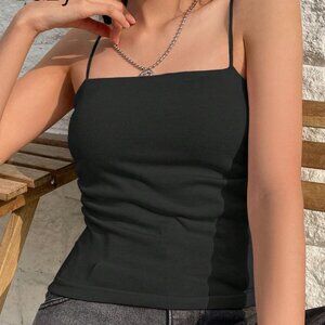 DAZY Solid Cami Top Tank Tops